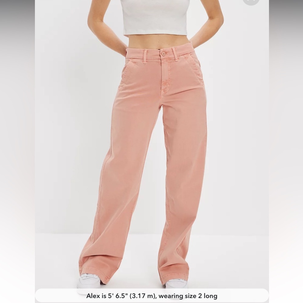 AE Stretch Twill Super High-Waisted Baggy Wide-Leg Pant long/tall